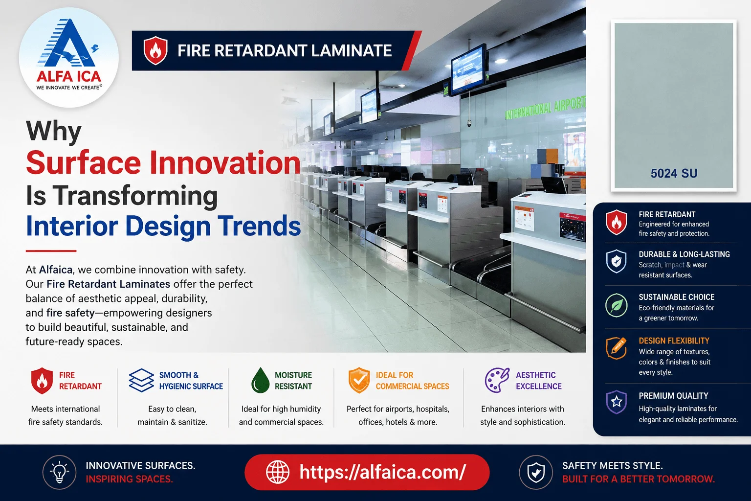 Fire retardant laminate