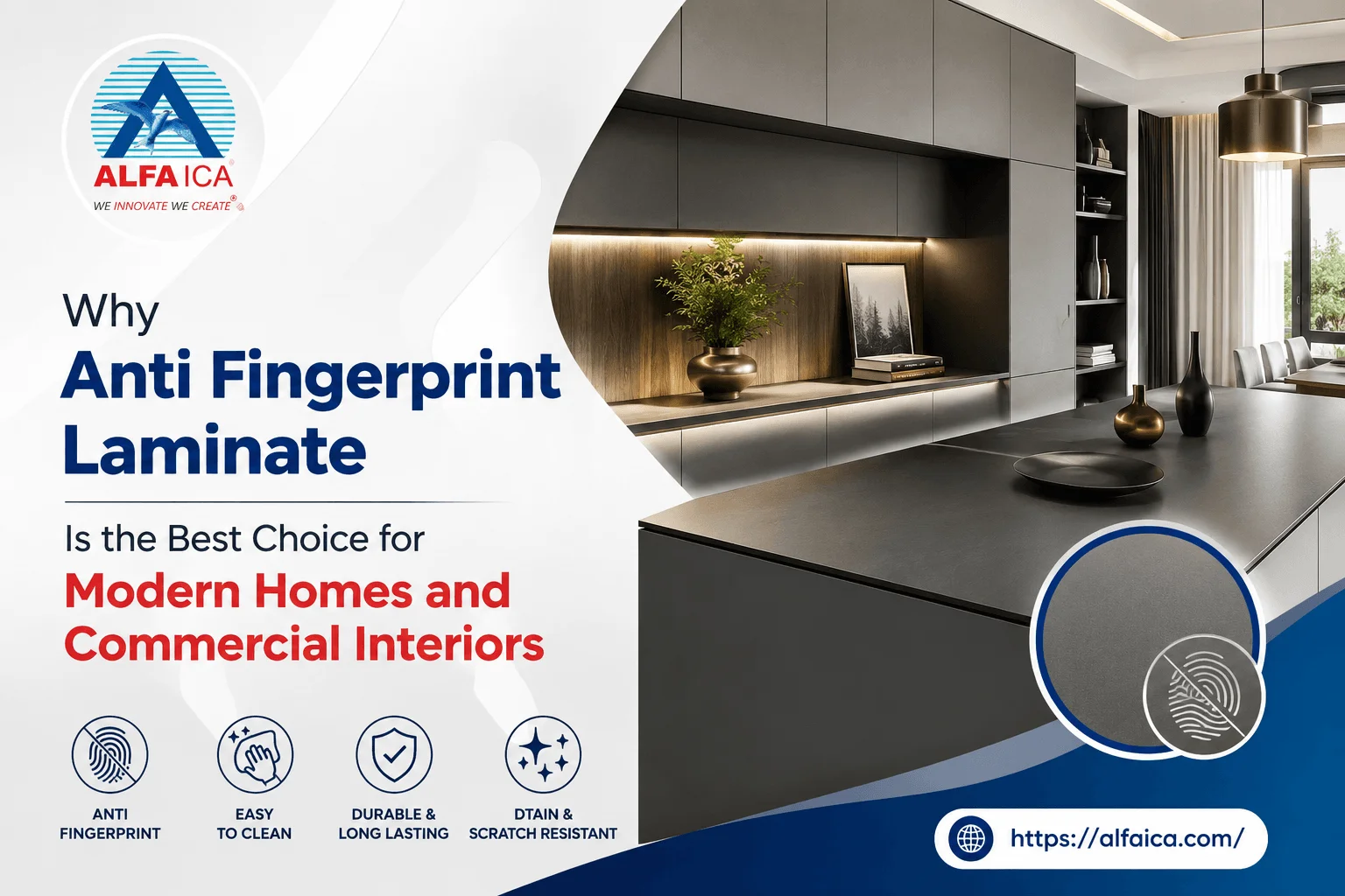 Anti fingerprint laminate