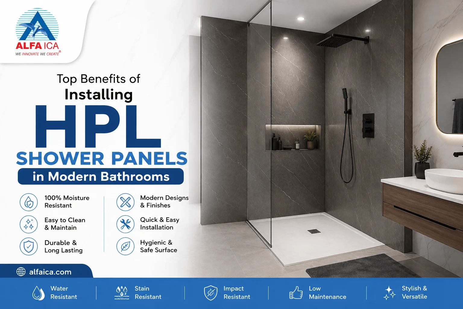 HPL Shower Panels